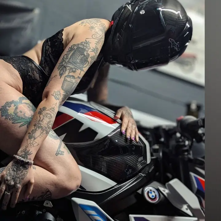 Tattooed Biker Girl
